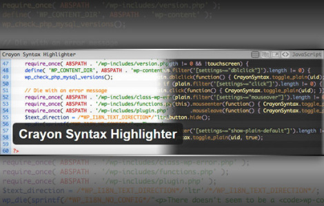 Crayon Syntax Highlighter Eklentisi